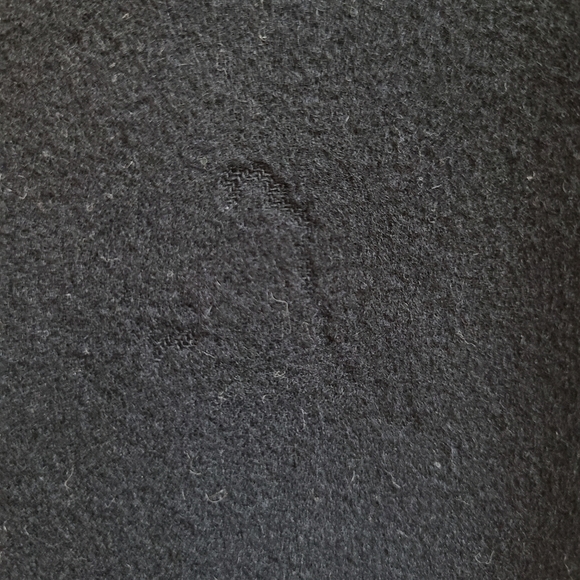 Wool Vest with Embroidery and Faux Fur Collar, Size Medium - Picture 7 of 10